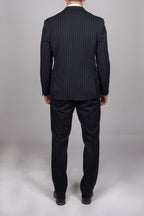 Rocco Navy Pinstripe Double Breasted Suit