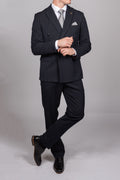 Rocco Navy Pinstripe Double Breasted Suit