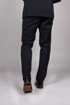 Rocco Navy Pinstripe Double Breasted Suit