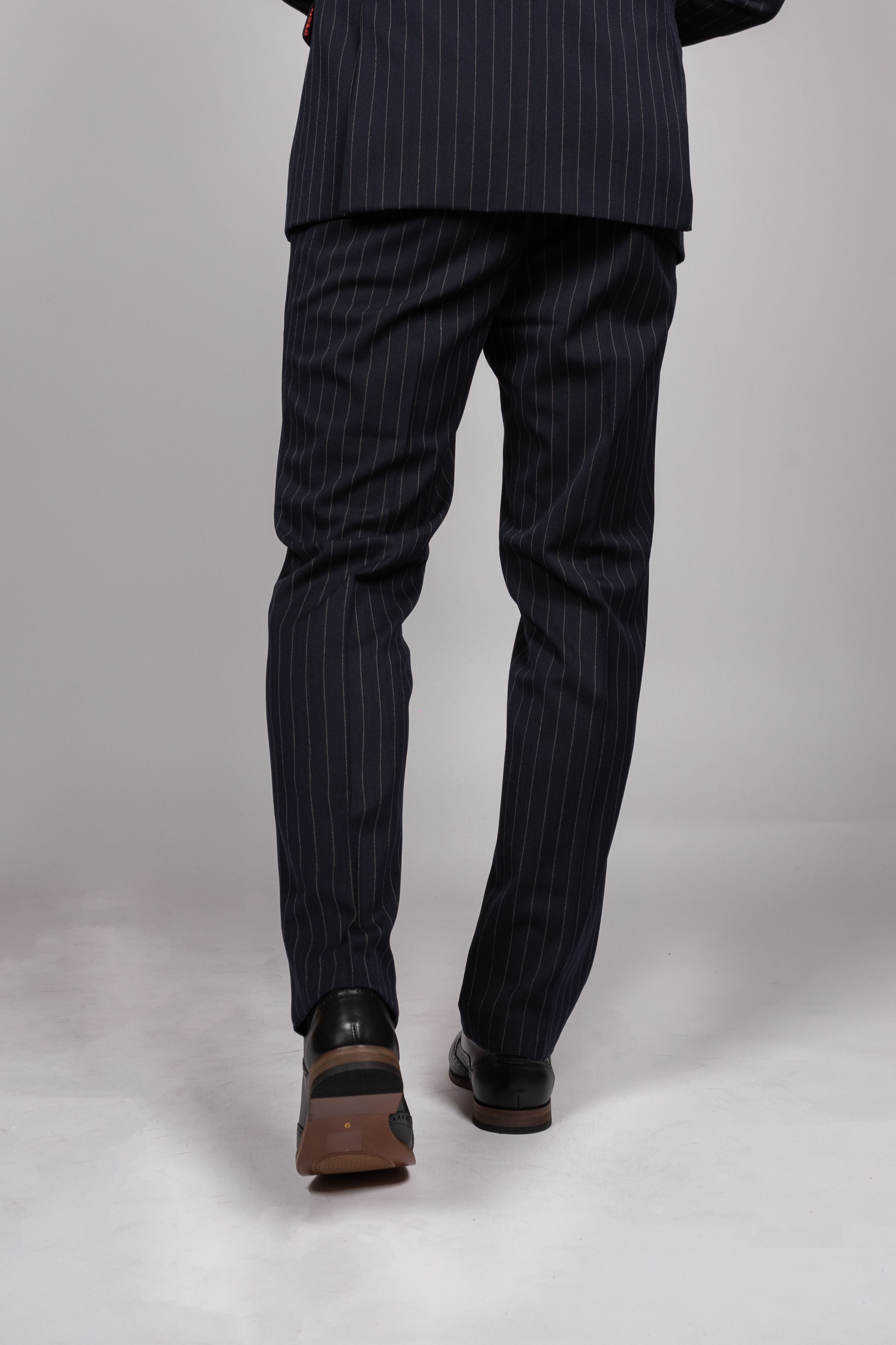 Rocco Navy Pinstripe Double Breasted Suit
