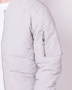 Grey Quilted Pocket Detail Jacket