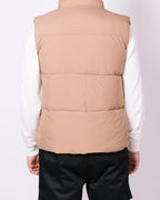 Camel Quilted Pocket Detail Gilet