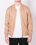 Suede Bomber Jacket