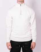 White Half Zip Jumper