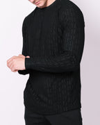 Black Patterned Sweater