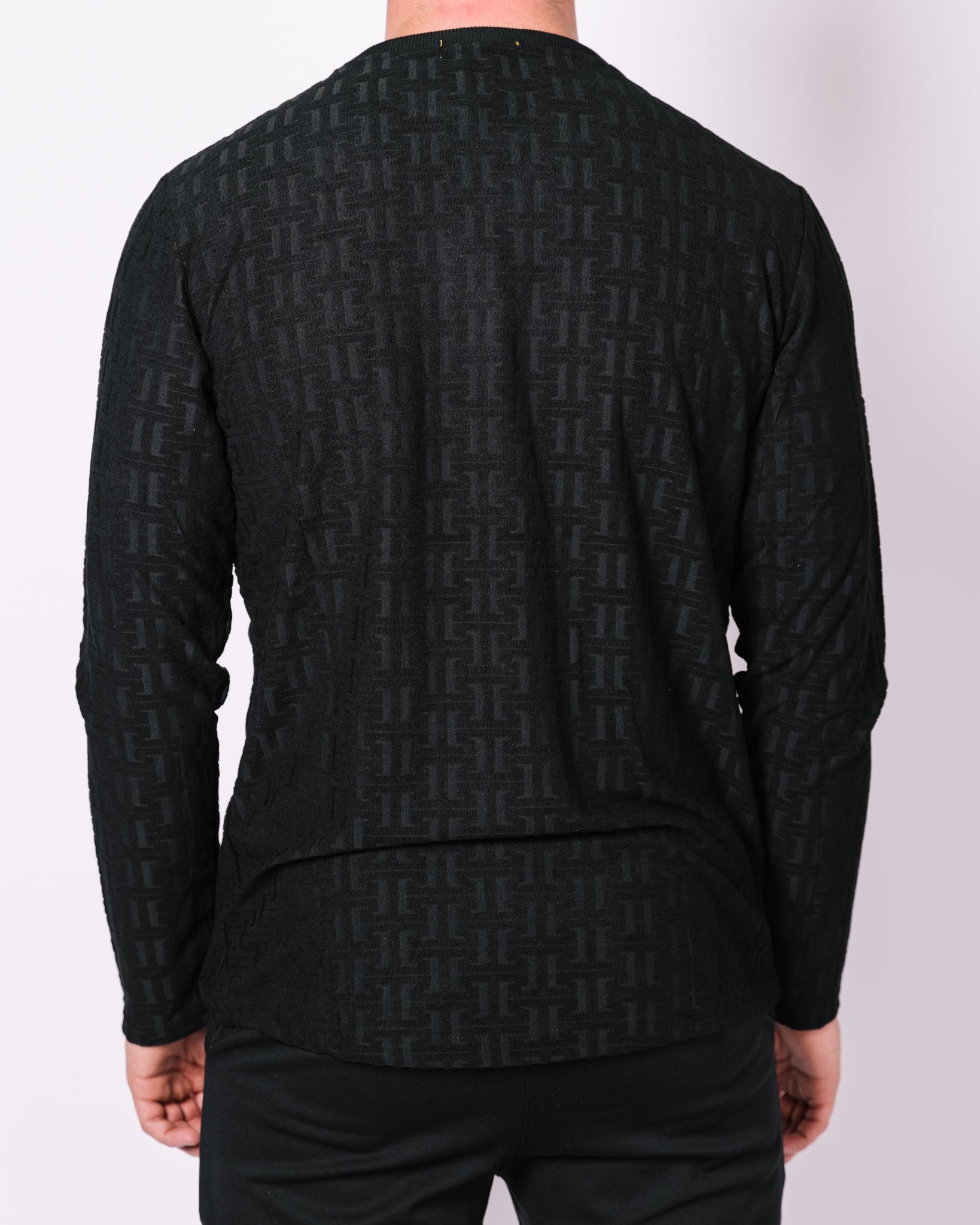 Black Patterned Sweater