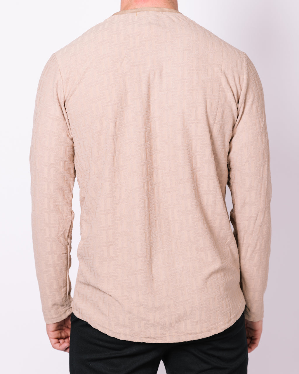 Beige Patterned Sweater
