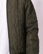 Khaki Patterned Reversible Jacket