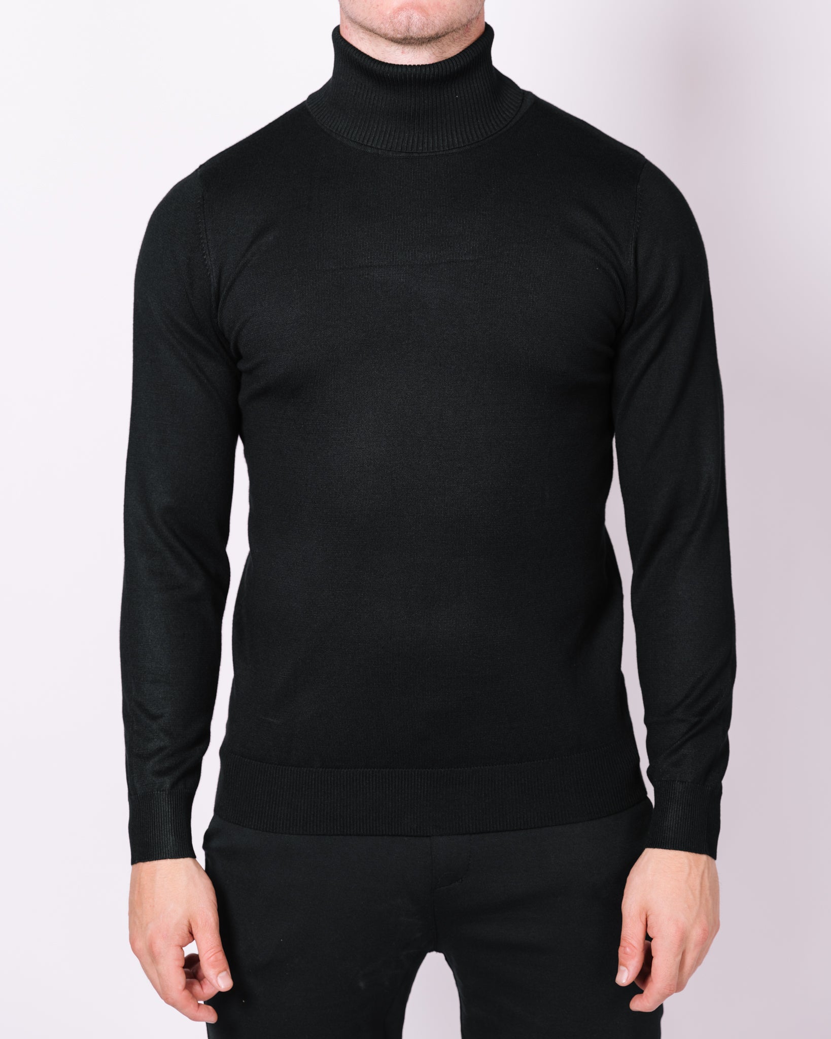 Roll Neck Sweater Black