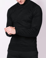 Roll Neck Sweater Black
