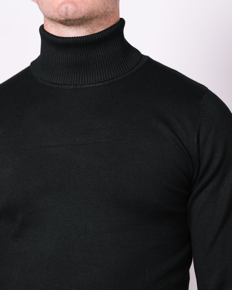 Roll Neck Sweater Black