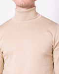 Apricot Roll Neck Sweatshirts