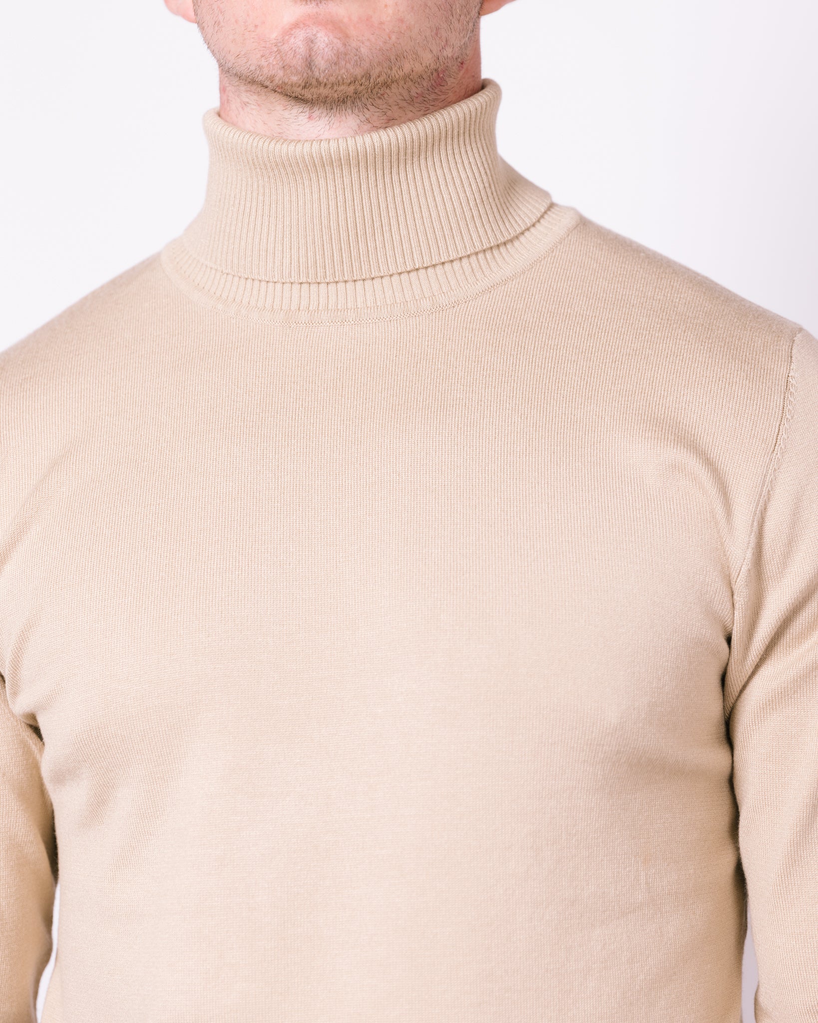 Roll Neck Sweater Apricot