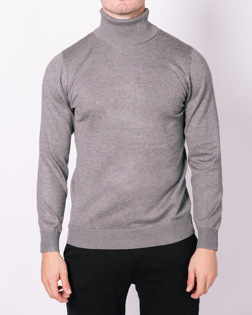 Roll Neck Sweater Grey