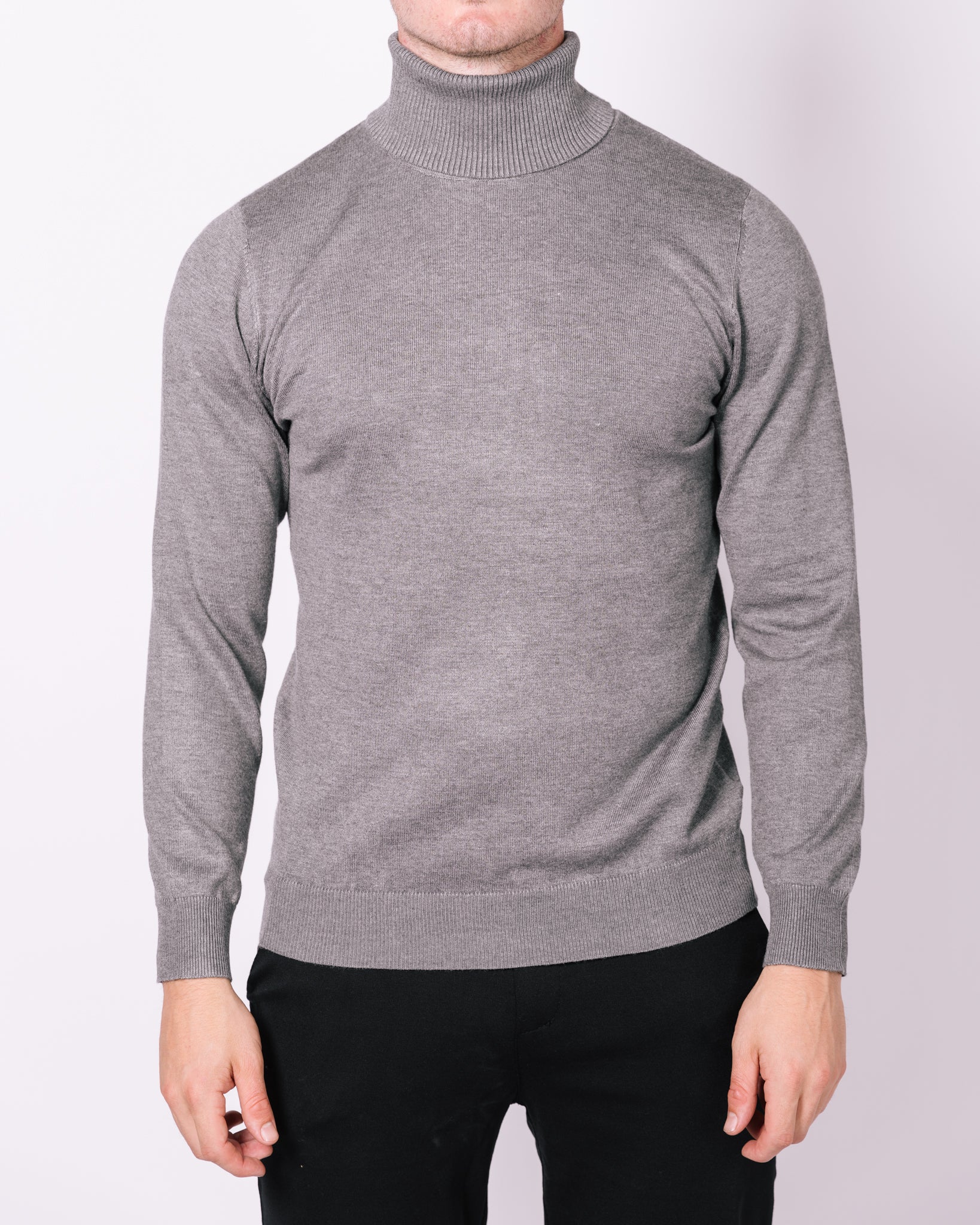 Roll Neck Sweater Grey