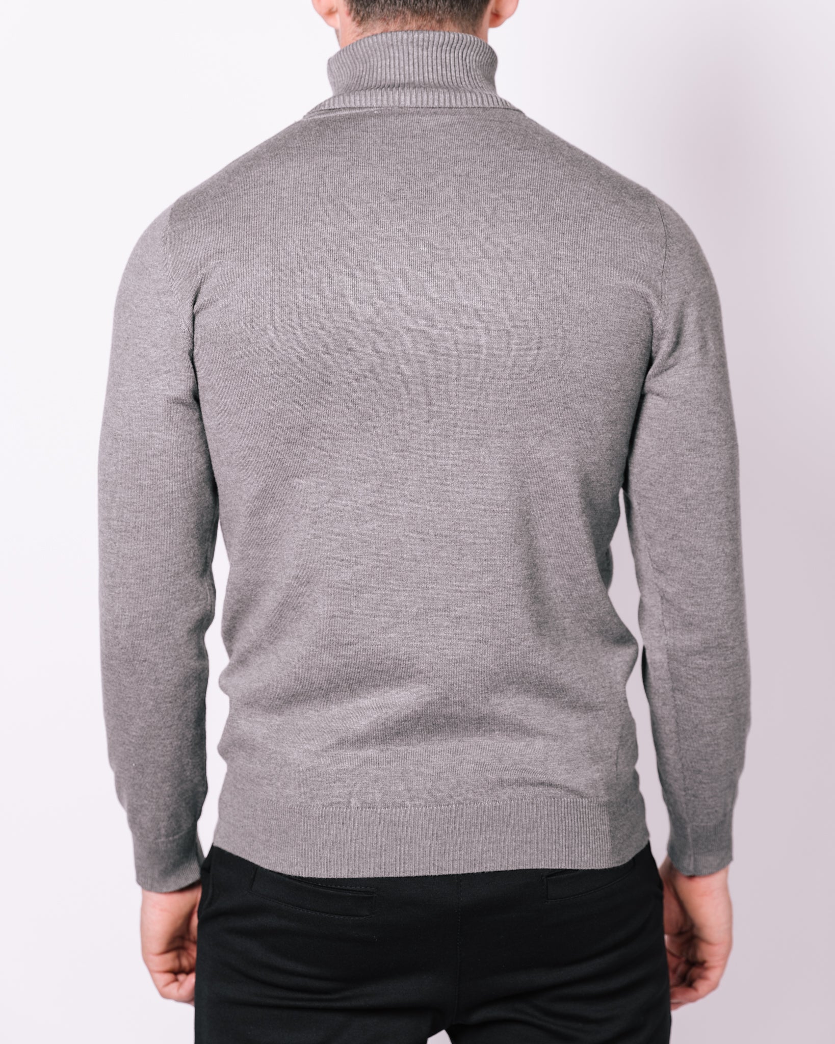 Roll Neck Sweater Grey