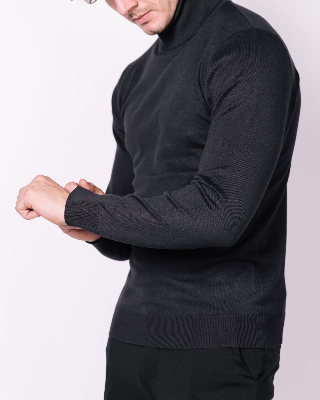 Roll Neck Sweater Navy