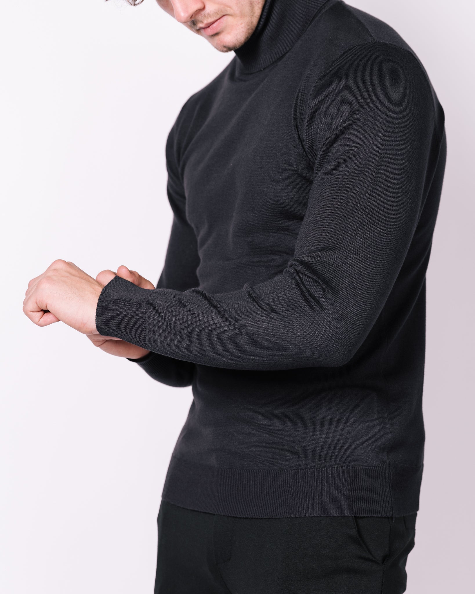 Roll Neck Sweater Navy