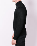 Black Half Zip JSweater