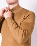 Camel Half Zip Sweater