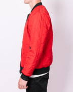 Red Patterned Reversible Bomber