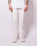 Skinny Fit White Stretch Trousers