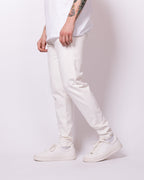 Skinny Fit White Stretch Trousers
