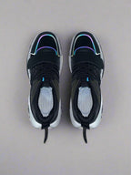 Velcro Strap Chunky Sole Trainers in Black