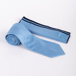 MC Textured - Tie & Pocket Square Set in Sky Blue