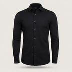 Black Classic Plain Cotton Shirt