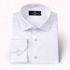 White Classic Plain Cotton Shirt