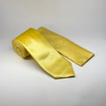 MC Satin - Tie & Pocket Square Set in Yellow