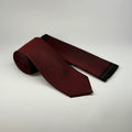 MC Textured - Tie & Pocket Square Set in Wine