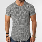 Muscle Fit Maze Pattern T-Shirt