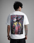 Relaxed Fit Cartoon Back Print T-Shirt