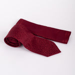 MC Mini Paisley - Tie & Pocket Square Set in Wine