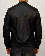 Classic Leather Bomber Jacket