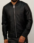 Classic Leather Bomber Jacket