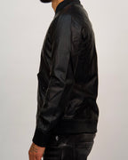Classic Leather Bomber Jacket