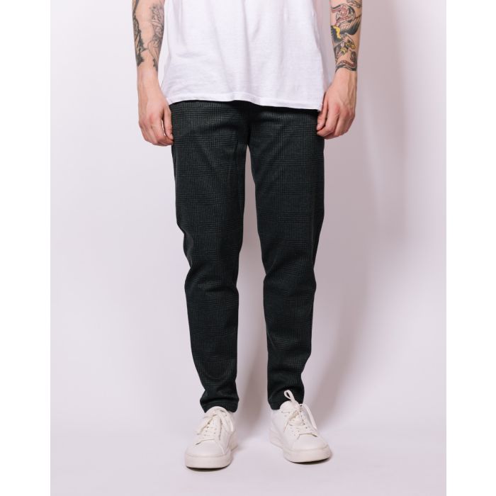 Grey & Black Casual Trousers